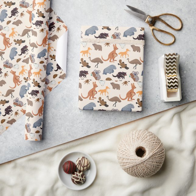 Animals of Australia Aussie Wildlife Wrapping Paper (Crafts)