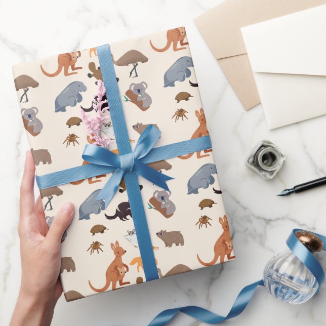 Animals of Australia Aussie Wildlife Wrapping Paper (Gifting)