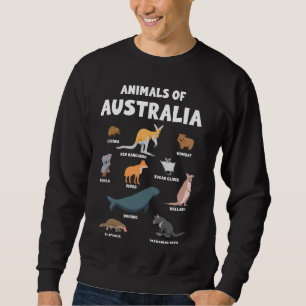 Animals Of Australia - Australian Animal Education Sweatshirt