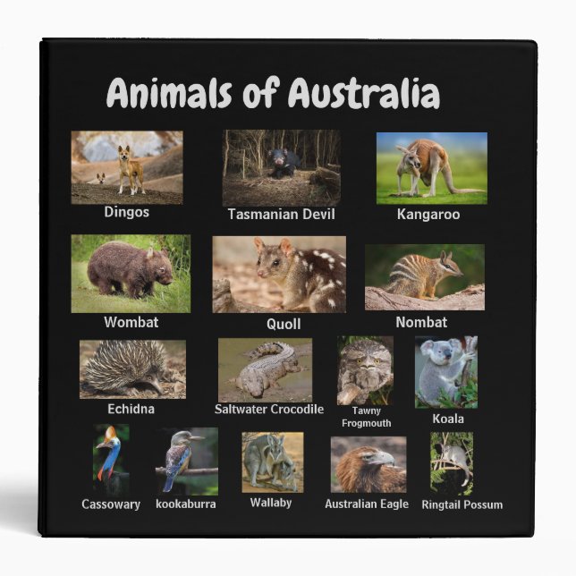 Animals of Australia Binder (Front)