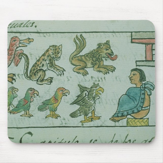 Animals of the Aztec Emperor Mouse Pad (Front)