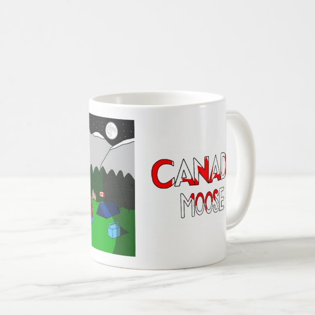 Animals of the World, Canada: Moose Coffee Mug (Front Right)