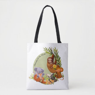 Animals Of The World Tote Bag