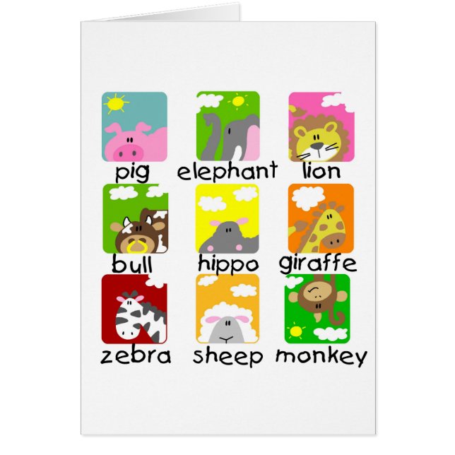 Animals on Parade Tshirts and Gifts (Front)