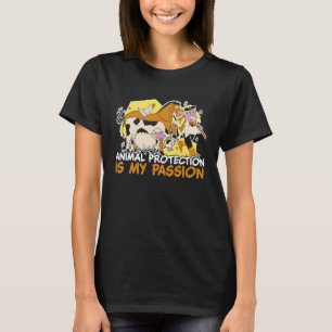 Animals Over People Animal Activist Rescue Conserv T-Shirt