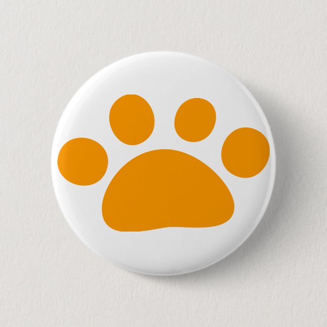 animal's pad 2 inch round button (Front)