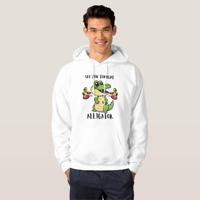 Animals Party Alligator Hoodie (Front Full)