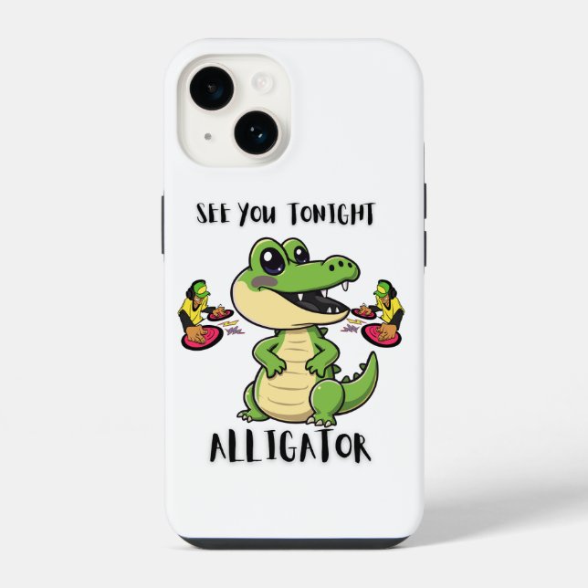 Animals Party Alligator iPhone Case (Back)