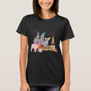 Animals Partying - Cute Animals Having a Party T-Shirt