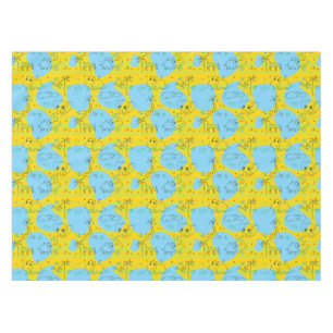 Animals playing baby pattern background tablecloth