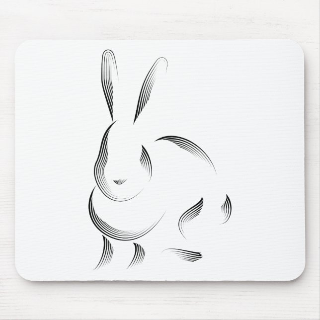 Animals - Rabbit Mouse Pad (Front)