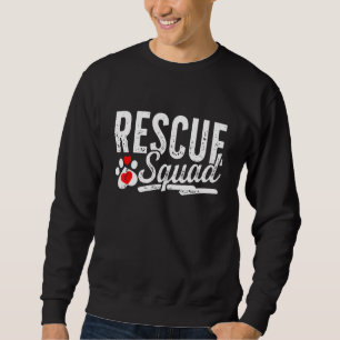 Animals Rescue Squad Distressed Dog  Cat Sweatshirt