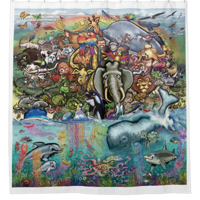 Animals Shower Curtain (Front)