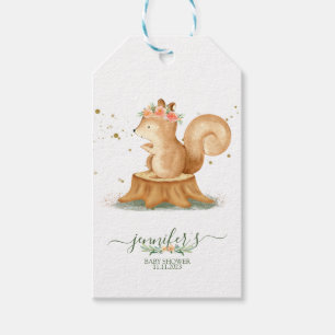 Animals Squirrel Family wildlife baby Gift Tags