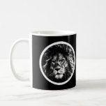 Animals The King Pop Art Template Lion Face Coffee Mug<br><div class="desc">Trendy Lion Face Animal King Elegant Template Classic Coffee Mug.</div>