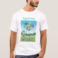 Animals with Birthday Balloons