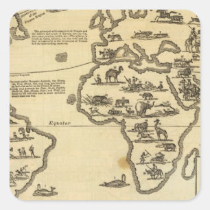 Animals World Square Sticker