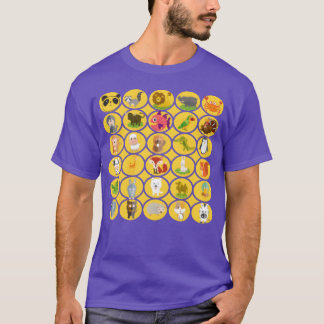 Animals zoo print Learn animals all animals vintag T-Shirt