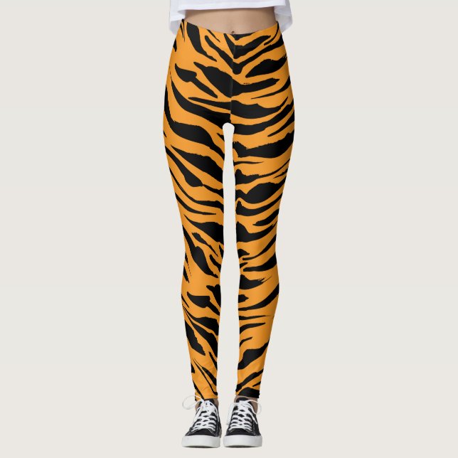animalskin print leggings (Front)