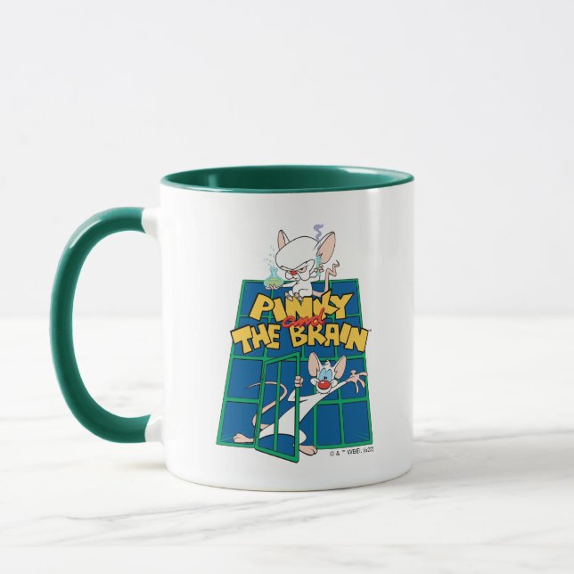 Animaniacs | Pinky and The Brain Cage Graphic Mug (Left)
