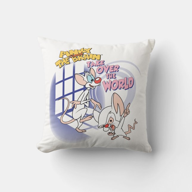 Animaniacs | Take Over The World Graphic Throw Pillow (Front)