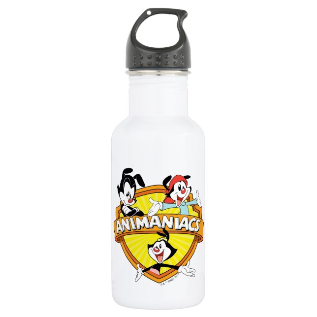 Animaniacs | Warner Brothers & Sister WB Shield 532 Ml Water Bottle (Front)