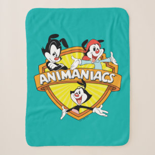 Animaniacs   Warner Brothers & Sister WB Shield Sherpa Blanket