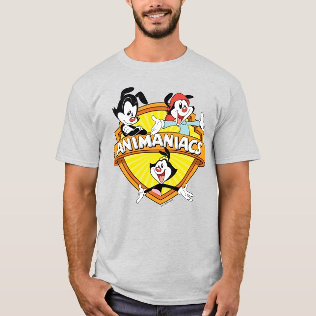 Animaniacs | Warner Brothers & Sister WB Shield T-Shirt (Front)