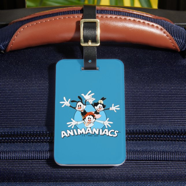 Animaniacs | Warner Siblings Arms Wide Graphic Luggage Tag (Front Insitu 2)