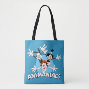 Animaniacs Warner Siblings Arms Wide Graphic Tote Bag