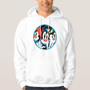 Animaniacs   Warner Siblings Circle Graphic Hoodie