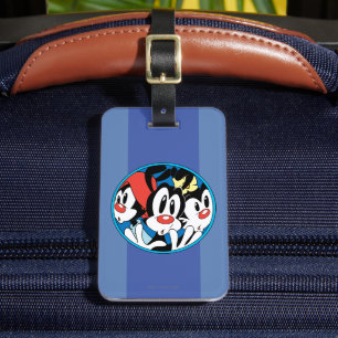 Animaniacs   Warner Siblings Circle Graphic Luggage Tag