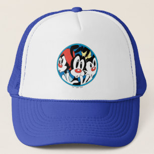 Animaniacs Warner Siblings Circle Graphic Trucker Hat