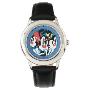 Animaniacs   Warner Siblings Circle Graphic Watch
