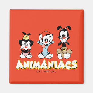Animaniacs   Warner Siblings "No Evil" Graphic Magnet