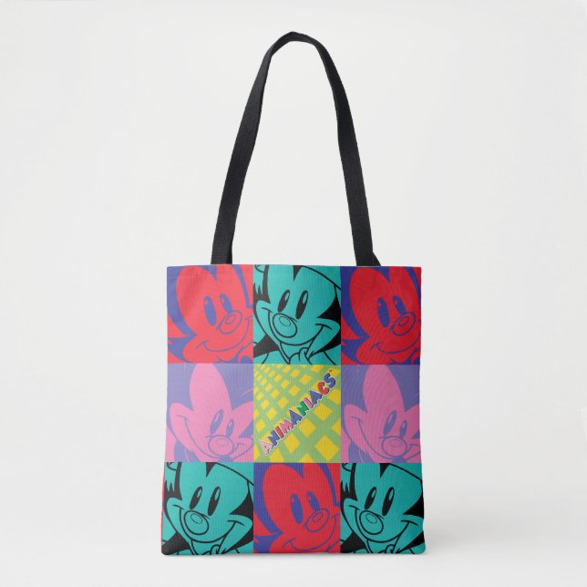 Animaniacs | Warner Siblings Pop Art Graphic Tote Bag (Front)