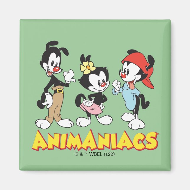 Animaniacs | Yakko, Dot, and Wakko Standing Magnet (Front)