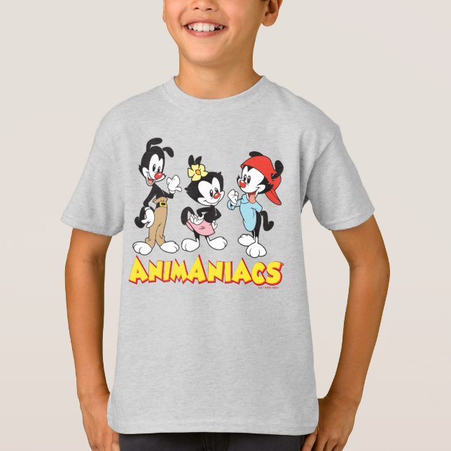 Animaniacs | Yakko, Dot, and Wakko Standing T-Shirt (Front)