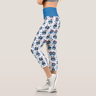 Animaniacs | Yakko, Wakko, & Dot Circle Pattern Capri Leggings
