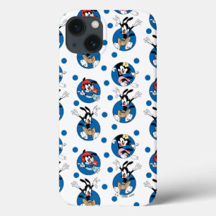 Animaniacs   Yakko, Wakko, & Dot Circle Pattern iPhone 13 Case