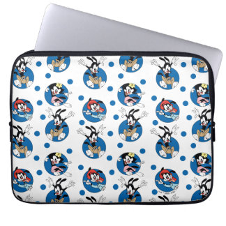 Animaniacs | Yakko, Wakko, & Dot Circle Pattern Laptop Sleeve