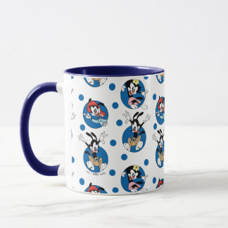 Animaniacs | Yakko, Wakko, & Dot Circle Pattern Mug