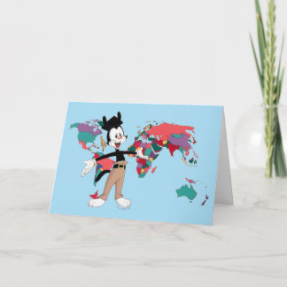 Animaniacs | Yakko's World Map Graphic Card