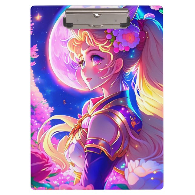 Animated Ai Generated Girl Clipboard (Front)