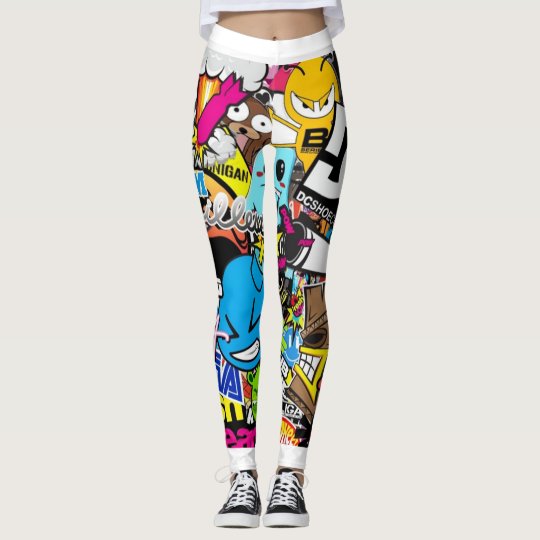 Animated Collage Leggings