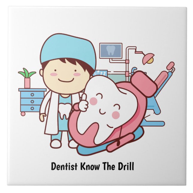 Animated dentist with tooth tile (Front)