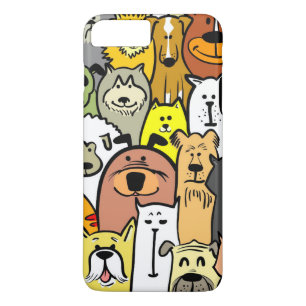 Animated Dogs and Cats illustrations Case-Mate iPhone Case