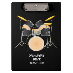 Animated drum set clipboard