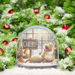 ANIMATED DRUNK DRUCK SNOW GLOBE