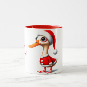 Animated Duck Christmas Mug